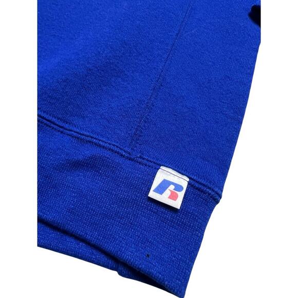 Vintage Russell Athletics Blank Blue Crewneck Sweater - M - Picture 3 of 6